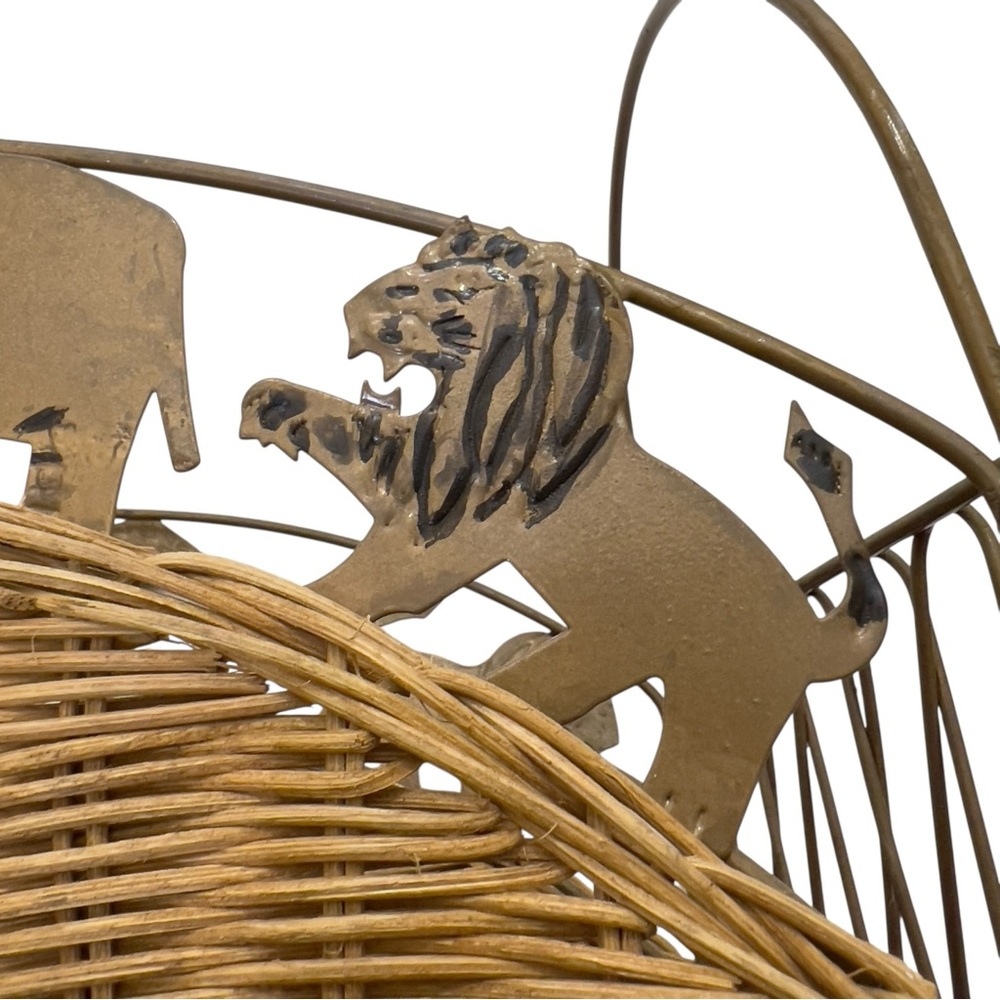 Vintage Wicker Safari Magazine Rack - Picture 11 of 16